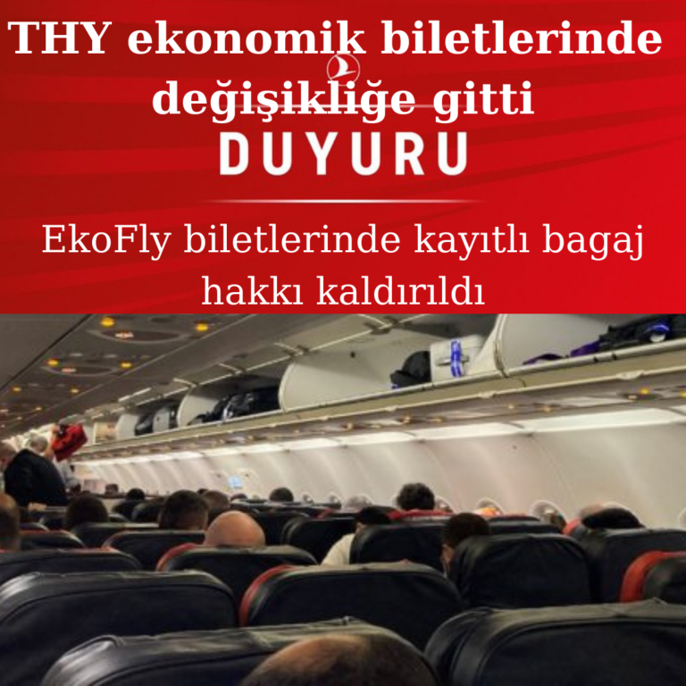 THY EcoFly biletlerde kayıtlı bagaj hakkını kaldırdı