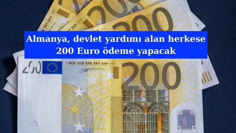 Almanya devlet yardımı alan herkese 200 Euro verecek