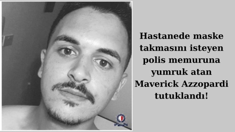 Hastanede maske takması istenen kişi polisi darp etti!