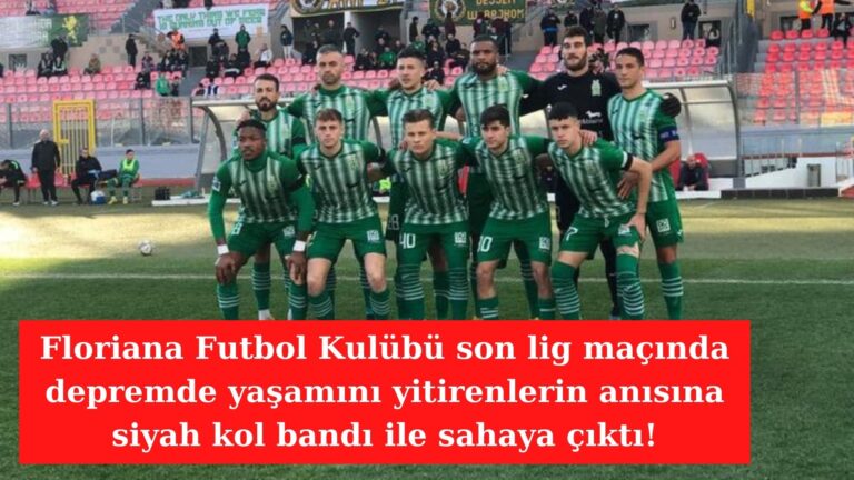 Floriana Futbol Kulübü maça siyah kol bandı ile çıktı!