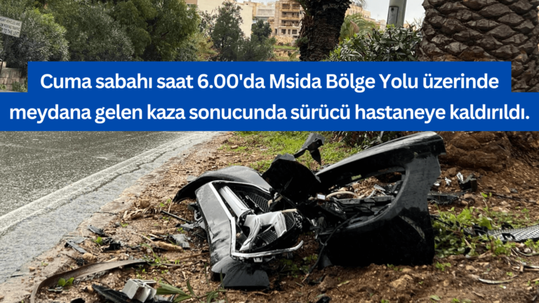 Bölge Karayolunda Meydana Gelen Kaza: Sürücü Hastaneye Kaldırıldı