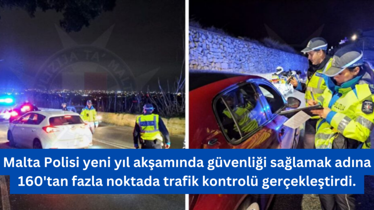 Yılbaşı gecesinde 160’tan fazla noktada trafik kontrolü yapıldı.