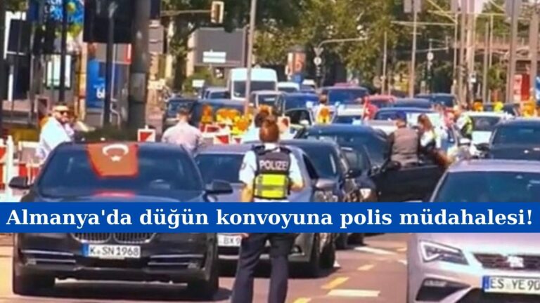 Almanya’da düğün konvoyuna polis müdahalesi!