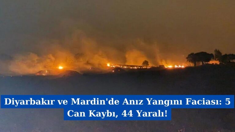 Diyarbakır ve Mardin’de Anız Yangını Faciası: 5 Can Kaybı, 44 Yaralı!