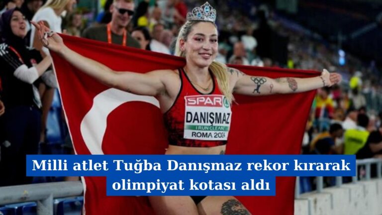 Milli atlet Tuğba Danışmaz rekor kırarak olimpiyat kotası aldı