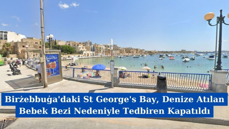 Birżebbuġa’daki St George’s Bay, Denize Atılan Bebek Bezi Nedeniyle Tedbiren Kapatıldı