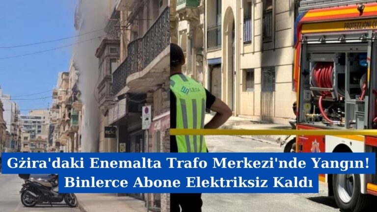 Gżira’daki Enemalta Trafo Merkezi’nde Yangın! Binlerce Abone Elektriksiz Kaldı