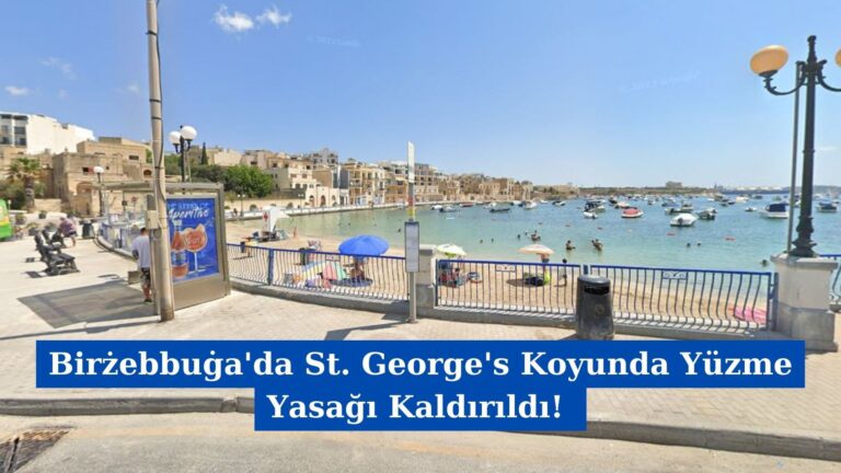 Birżebbuġa’da St. George’s Koyunda Yüzme Yasağı Kaldırıldı!