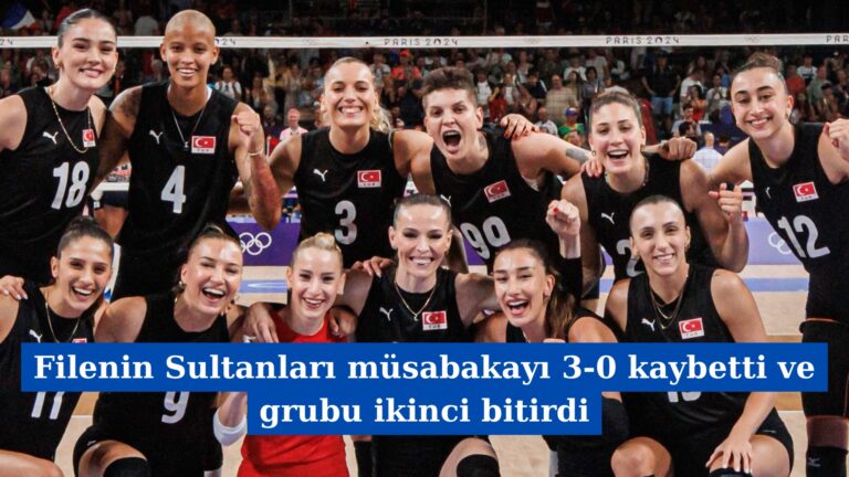 Filenin Sultanları müsabakayı 3-0 kaybetti ve grubu ikinci bitirdi