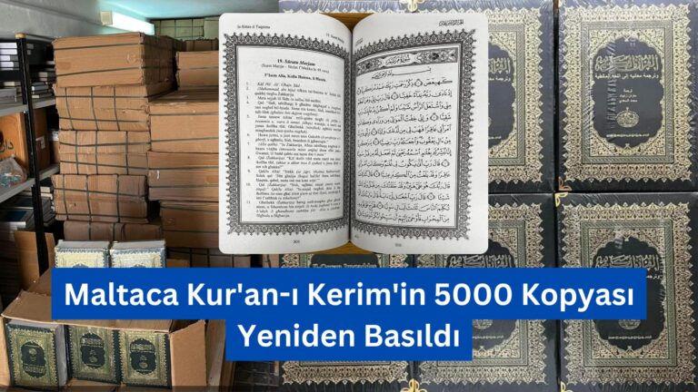 Maltaca Kur’an-ı Kerim’in 5000 Kopyası Yeniden Basıldı