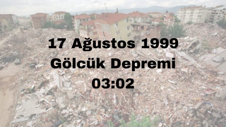 17 Ağustos Depreminin 25. Yıl Dönümü