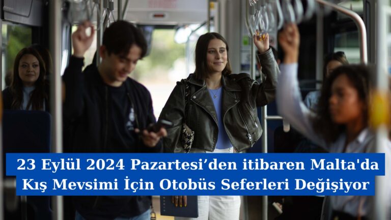 23 Eylül 2024 Pazartesi’den itibaren Malta’da Kış Mevsimi İçin Otobüs Seferleri Değişiyor