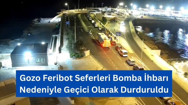 Gozo Feribot Seferleri Bomba İhbarı Nedeniyle Geçici Olarak Durduruldu