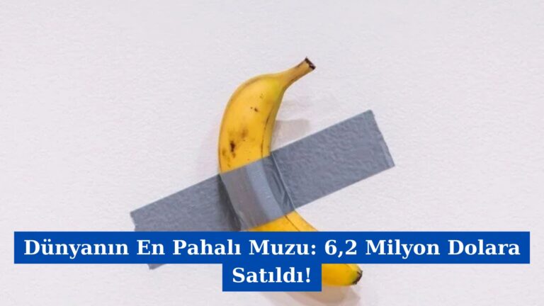 Dünyanın En Pahalı Muzu: 6,2 Milyon Dolara Satıldı!