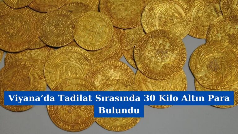 Viyana’da Tadilat Sırasında 30 Kilo Altın Para Bulundu