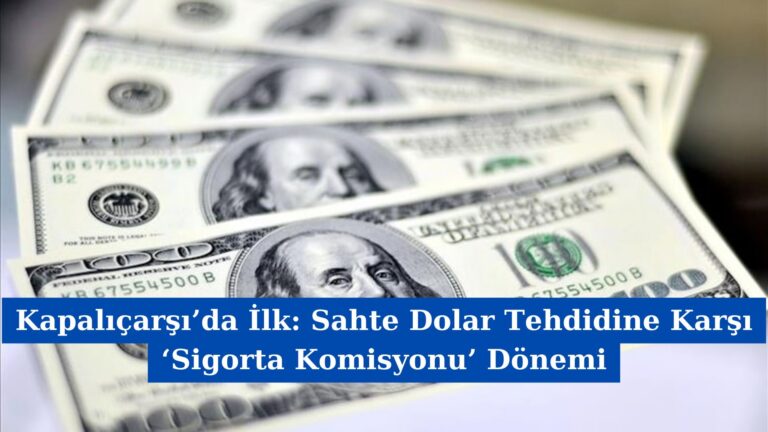 Kapalıçarşı’da İlk: Sahte Dolar Tehdidine Karşı ‘Sigorta Komisyonu’ Dönemi